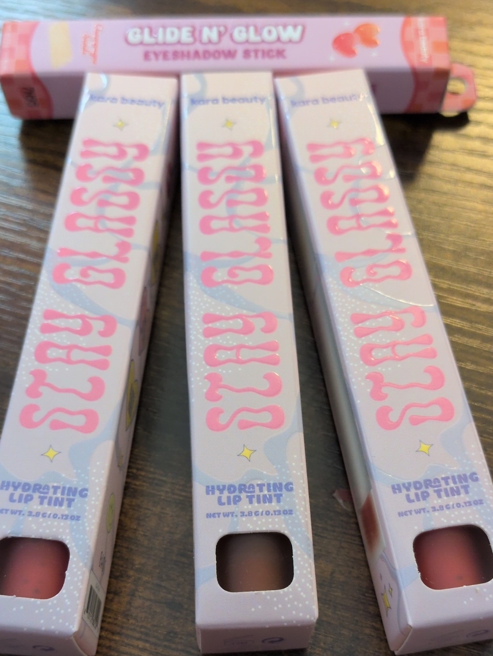 KARA BEAUTY Starry Classic Hydrating Lip Tint Qty 3 , 1;Eyeshadow Stick Bundle